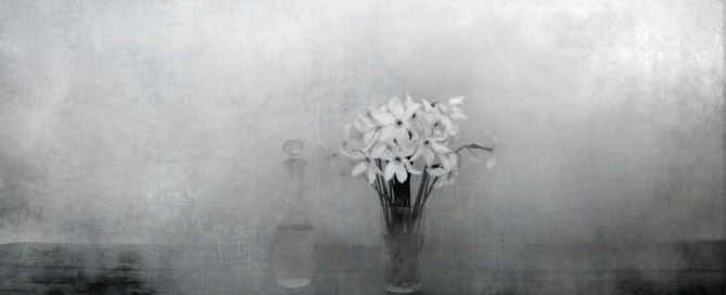  SUR L’ÉPAULE DU TEMPS En référence à un poème de Kamal Zerdoumi : Sans se consumer / se posent nos mains / sur l’épaule du Temps Un poème qui convoque les souvenirs semblables à « des essaims de papillons » dans un effort de la Mémoire pour effacer « les rides » du temps.   Ce travail est un portrait de ma grand-mère, lié à une double appartenance - de naissance et d’élection - elle avait deux terres de prédilection, deux pays côté coeur : Celui que l’on ne choisit pas, où l’on naît, et qu’elle aima d’un amour qui ne faiblit pas : les hautes-terres des Cévennes ; celui qu’elle découvrit, qu’elle élut et qui provoqua un émerveillement dont on ne revient pas : L’Italie. Deux faces d’un même monde, la Méditerranée, deux faces pourtant très différentes mais qui, à mes yeux, éclairent ce qu’elle a été. Née en 1911, cévenole, attachée à la terre lozérienne par ses ancêtres, par la ferme familiale, ancrée dans un milieu paysan dont les traditions participent à l’agropastoralisme du pourtour de la Méditerranée, ma grand-mère est pour moi liée à ce pays cévenol protestant qui a connu les guerres de religion dont le souvenir est encore vivace. Ensuite vint le pays d’élection, l’Italie ! La Toscane, L’Italia dell’Italia, et au-dessus de tout, Florence drapée dans son passé prestigieux, riche de son Histoire et des hommes célèbres qui l’ont faite, avec ses œuvres d’art qui viennent au-devant du passant dans les rues, ses collines aux coteaux couverts de vignes et d’oliviers et ce peuple mythique dont la cité s’enorgueillit de descendre, les Étrusques. Mes photographies recueillies en Cévennes et en Toscane sont donc des moments-mosaïques assemblées entre absence et présence, entre réalité et imaginaire, permettant un va-et-vient incessant entre le vécu et le fantasmé, entre le passé et le présent, mais aussi entre elle et moi, entre la vieille dame de Jadis et la petite fille d’Alors, qui l’écoutait. Ainsi à mi-chemin entre le mythe et la réalité de ces deux pays méditerranéens avec leurs points communs et leurs forts contrastes, je rends hommage à celle qui a su me faire rêver ...      ©Aurélia Frey